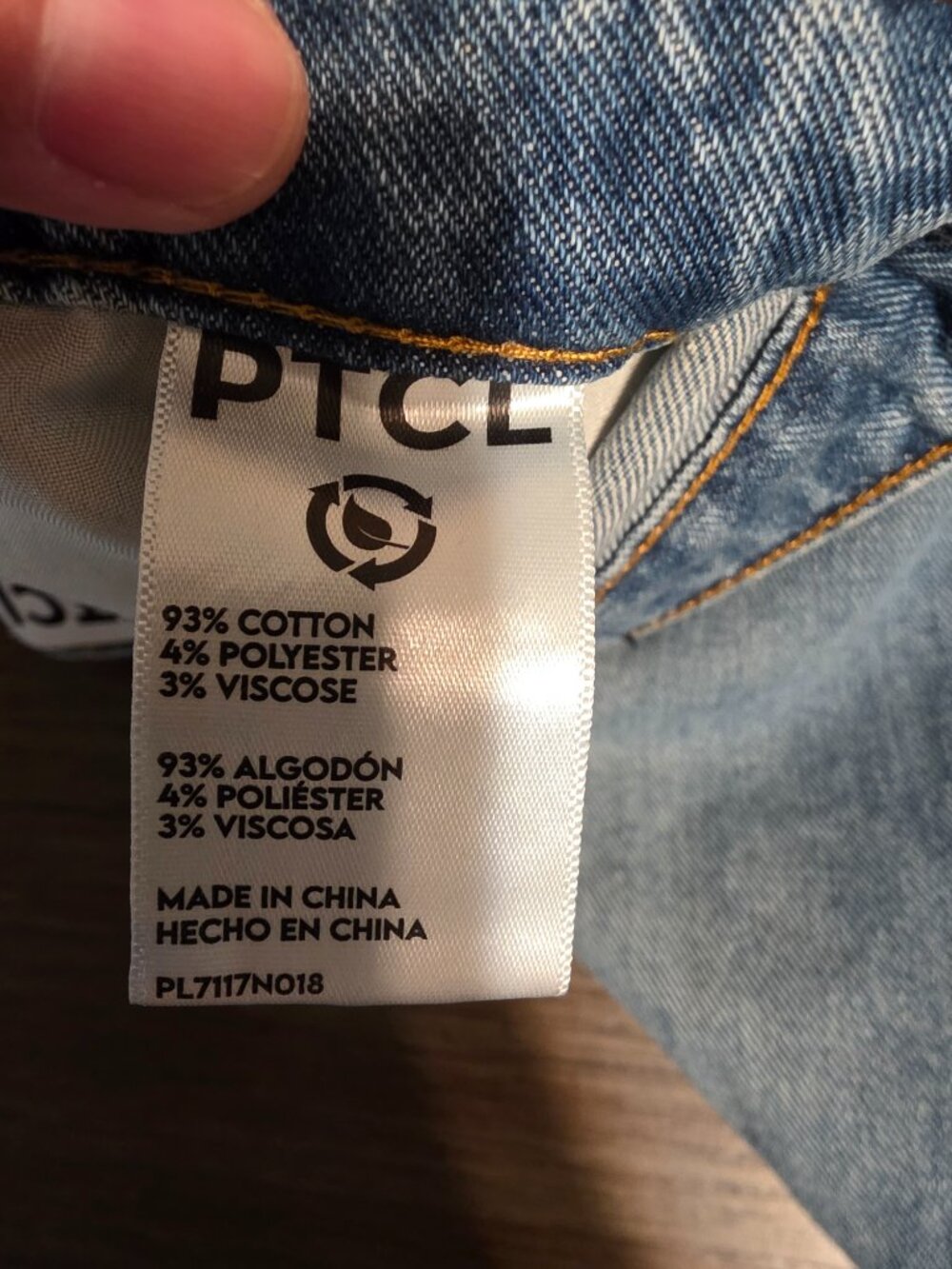 PTCL High Rise Baggy Carpenter Jeans NWT Size 28 Wide Leg Utility Blue Denim - Picture 11 of 15